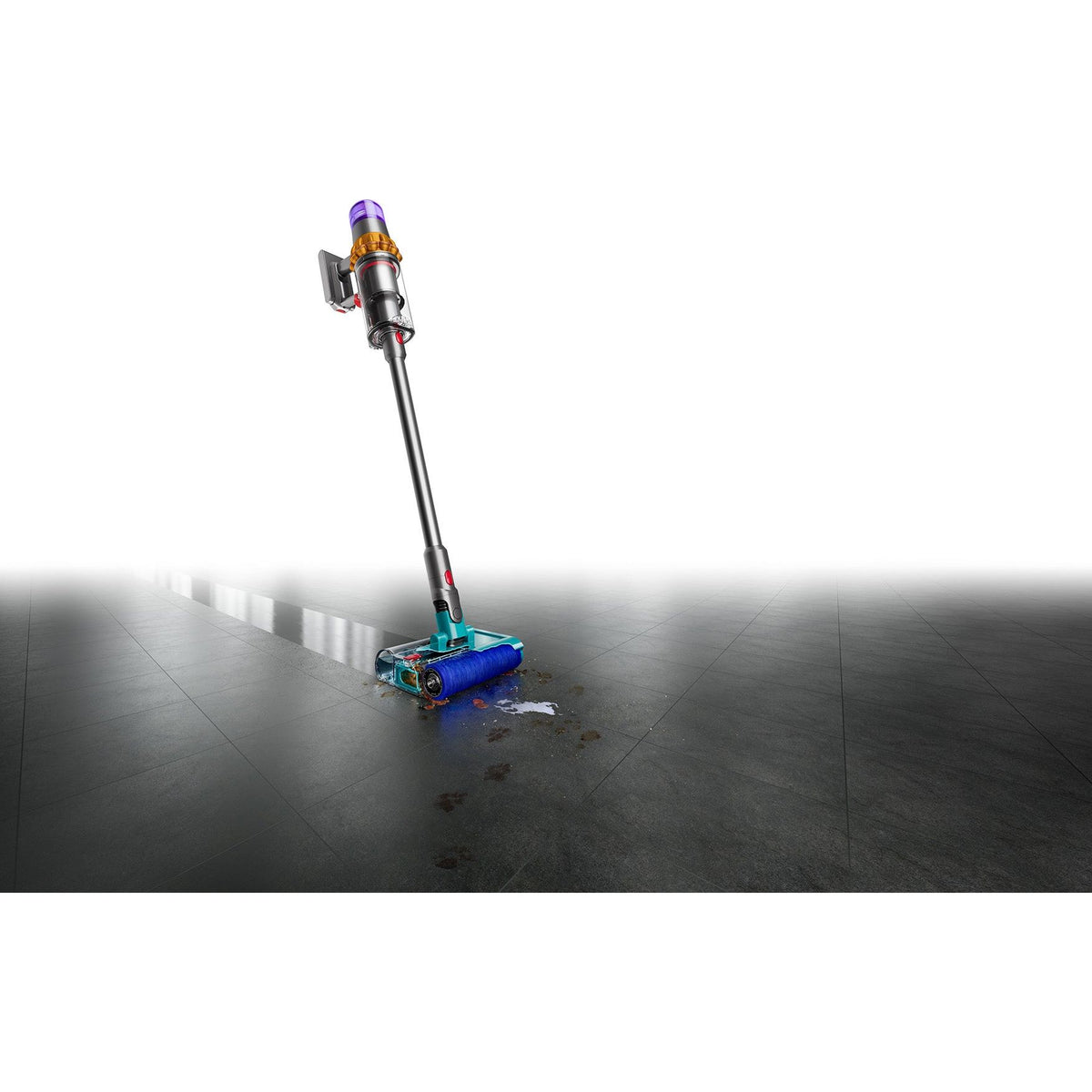 Dyson V15s Detect Submarine Cordless Vacuum Cleaner - Nickel &amp; Blue | V15SUBMARINE from Dyson - DID Electrical