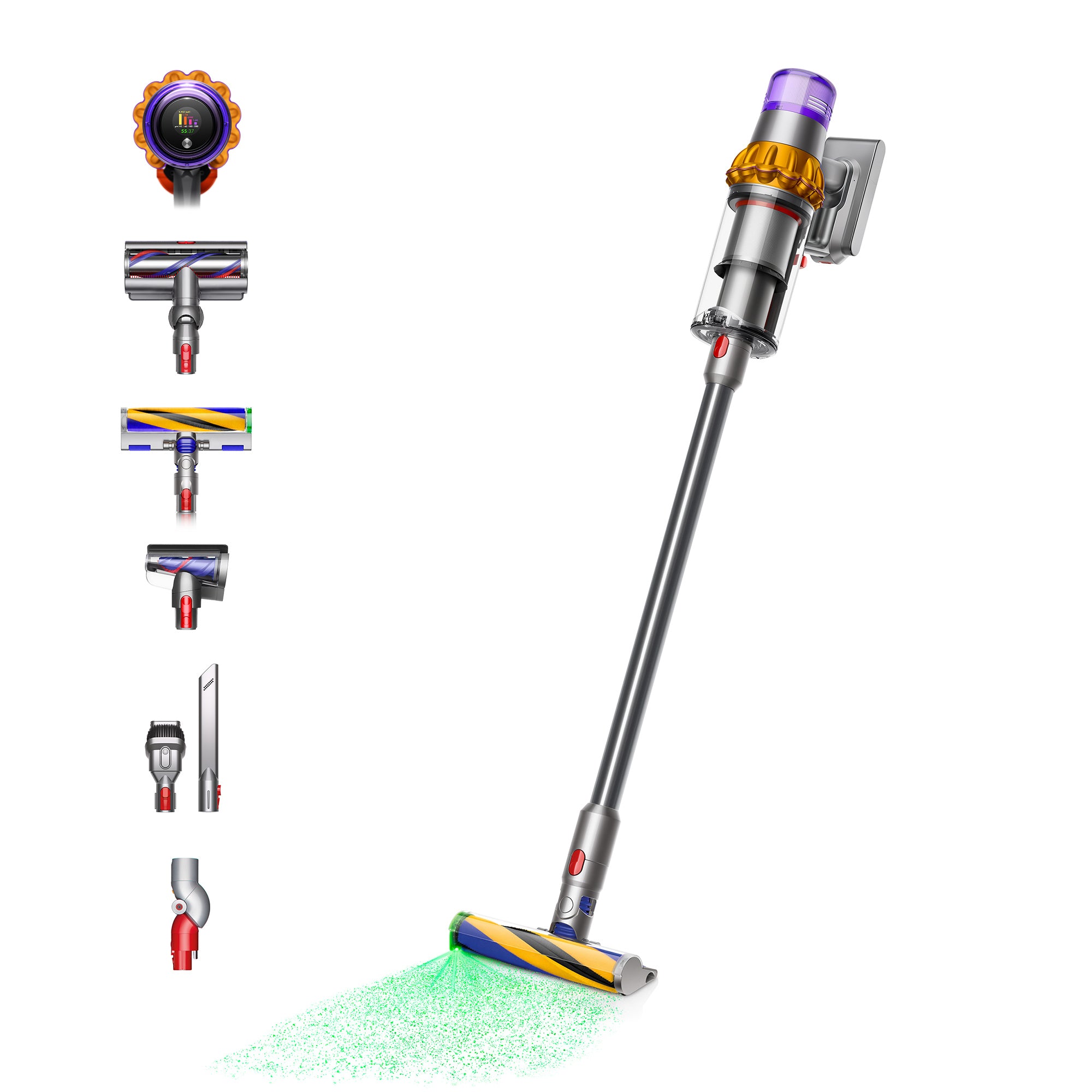 Dyson V15 Detect Absolute Cordless Vacuum Cleaner - Grey | V15ABSOLUTENE from Dyson - DID Electrical