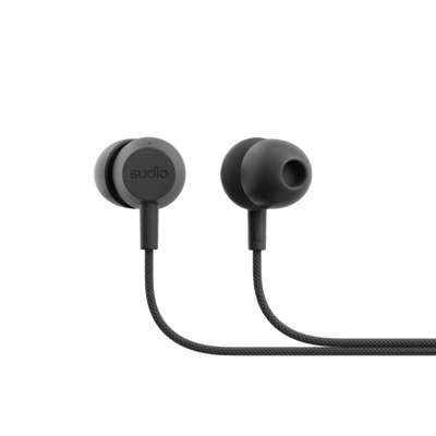 Sudio V3 The Essential In-Ear Wired Earbuds - Dusty Black | V3BLK