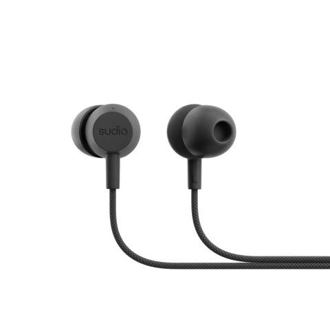 Sudio V3 The Essential In-Ear Wired Earbuds - Dusty Black | V3BLK