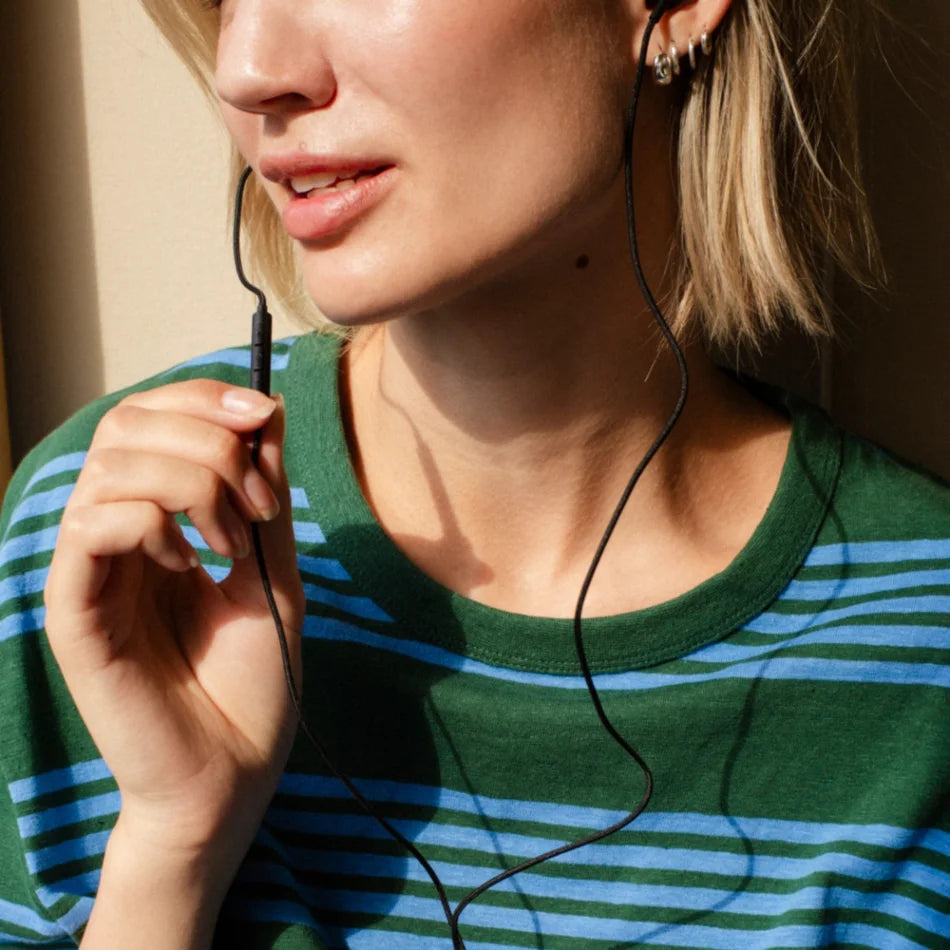 Sudio V3 The Essential In-Ear Wired Earbuds - Dusty Black | V3BLK