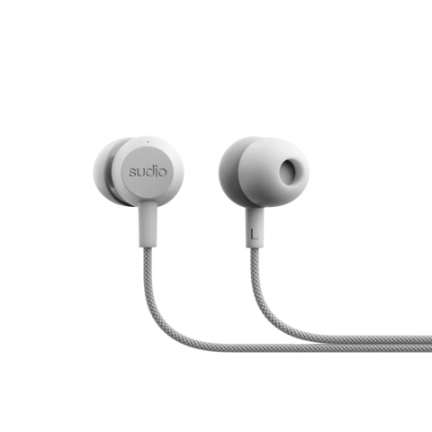 Sudio V3 The Essential In-Ear Wired Earbuds - Grey White | V3WHT