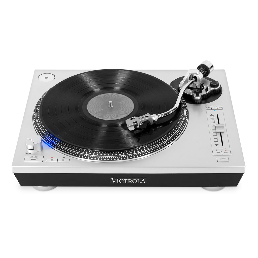 Victrola The Pro Series USB 3-Speed Belt Drive Turntable - Silver | VPRO-2000-SLV-EU from Victrola - DID Electrical