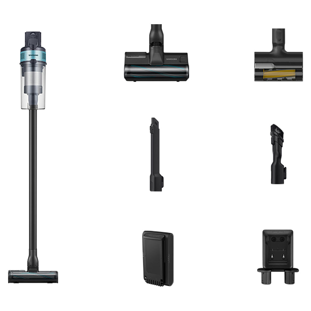 Samsung Jet™ 75E Pet Cordless Stick Vacuum Cleaner, Max 200W Suction Power with Pet Tool - Mint | VS20B75AGR1/EU from Samsung - DID Electrical