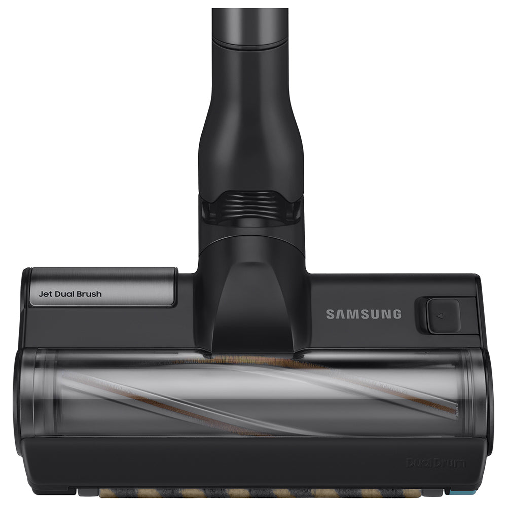 Samsung Jet 95 Pro 210W Cordless Stick Vacuum Cleaner with Pet Tool+ &amp; Spray Spinning Sweeper - Black Chrometal | VS20C9547TB/EU from Samsung - DID Electrical