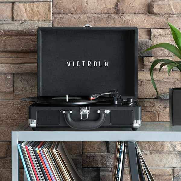 Victrola Journey+ Portable Bluetooth Turntable - Black | VSC-400SB-BLK-EU from Victrola - DID Electrical