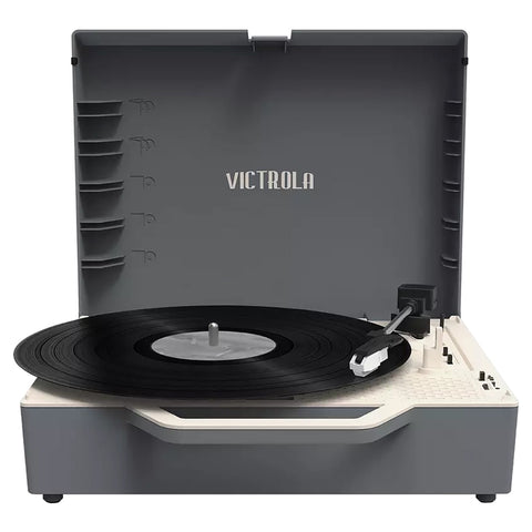 Victrola Bluetooth Suitcase Record Player - Graphite Grey | VSC-725SB-GRA-INT