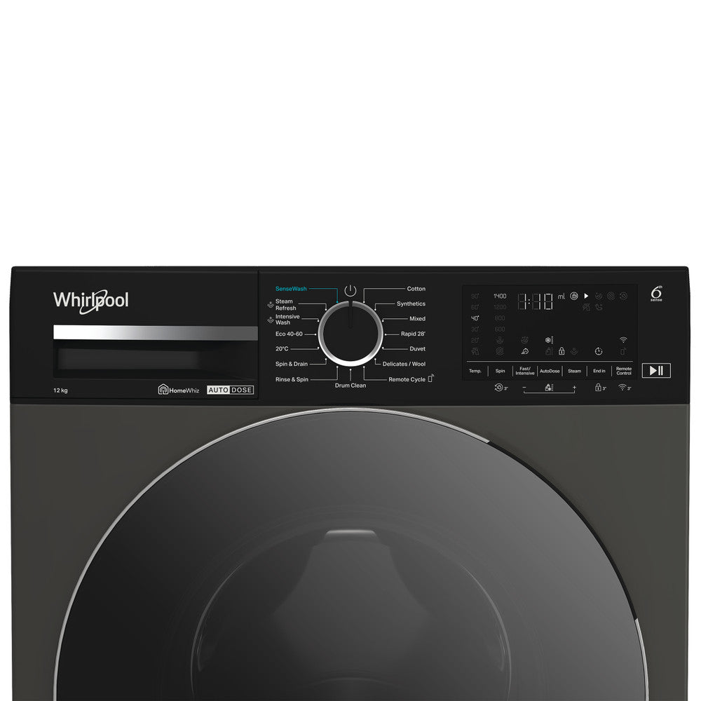 Whirlpool 12KG 1400RPM Freestanding Washing Machine - Manhattan Grey | W0M 27G ADS IRE