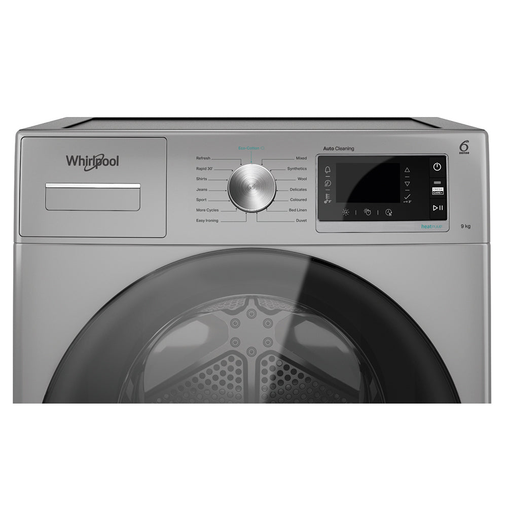Whirlpool 9KG Freestanding Heat Pump Tumble Dryer - Silver | W6 D94SB UK from Whirlpool - DID Electrical ()