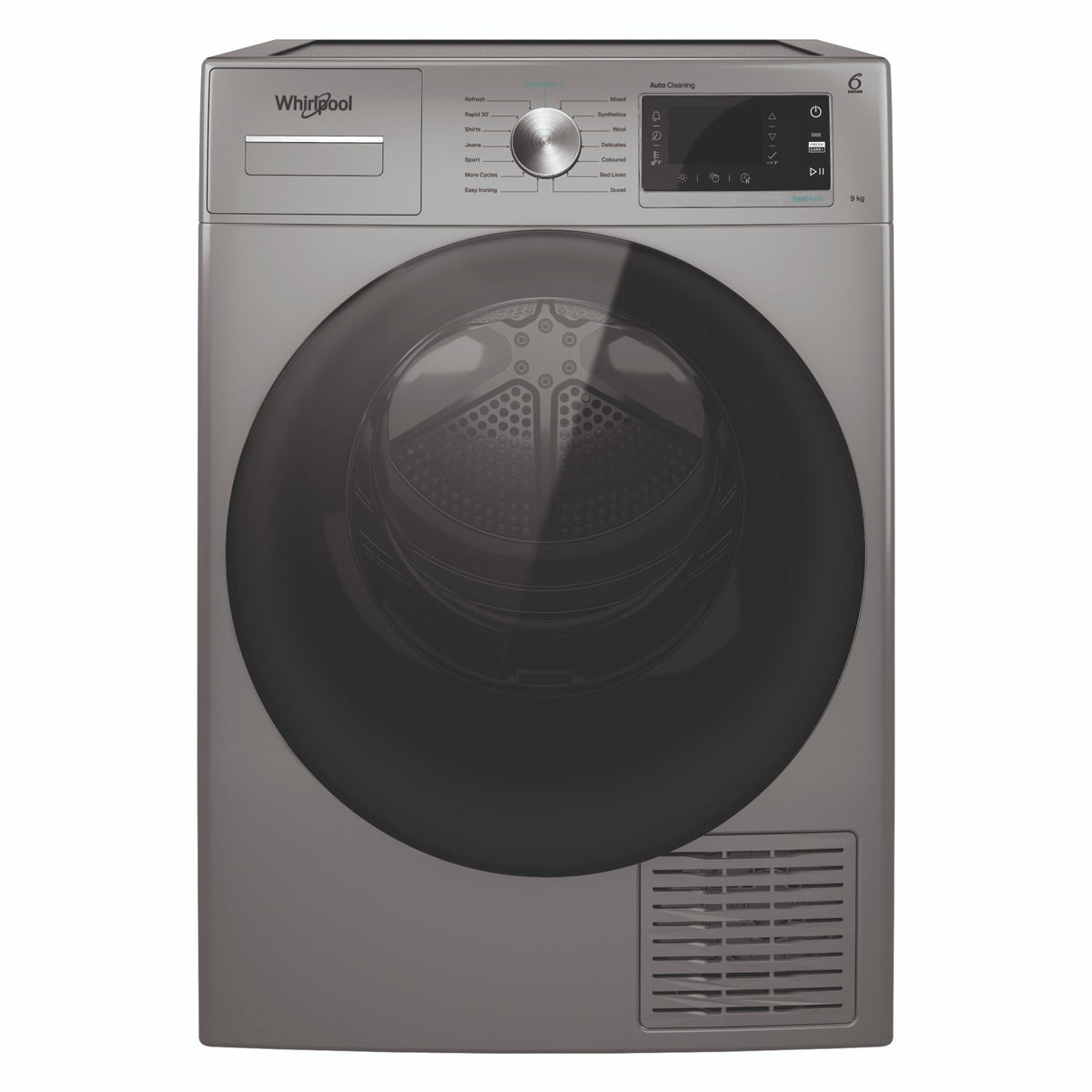 Whirlpool 9KG Freestanding Heat Pump Tumble Dryer Silver DID Electrical