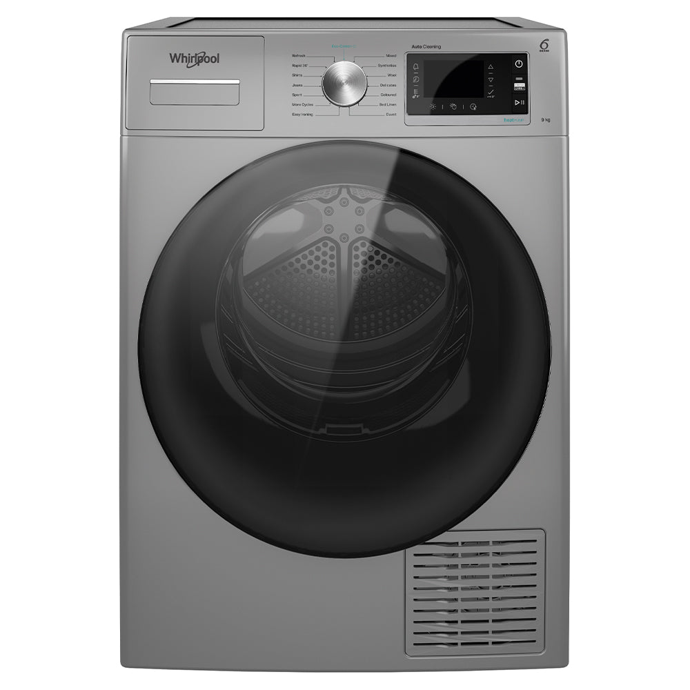 Whirlpool 9KG Freestanding Heat Pump Tumble Dryer - Silver | W6 D94SB UK from Whirlpool - DID Electrical ()