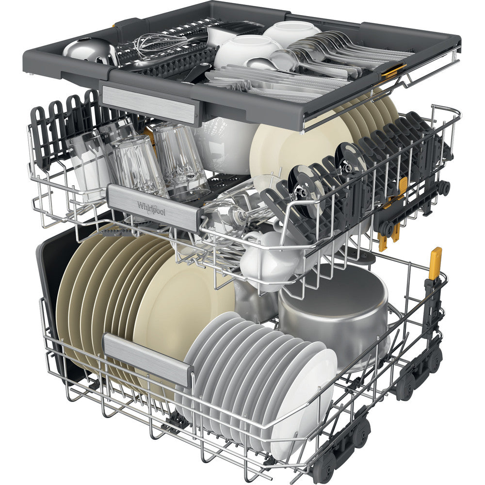 Whirlpool 13 Place Settings Freestanding Standard Dishwasher - Inox | W7FHS51XUK from Whirlpool - DID Electrical