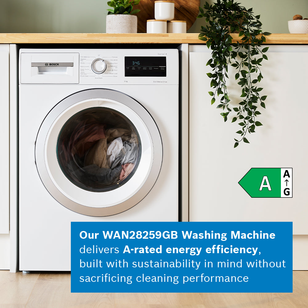 Bosch Series 4 9KG 1400RPM Washing Machine - White | WAN28259GB from Bosch - DID Electrical