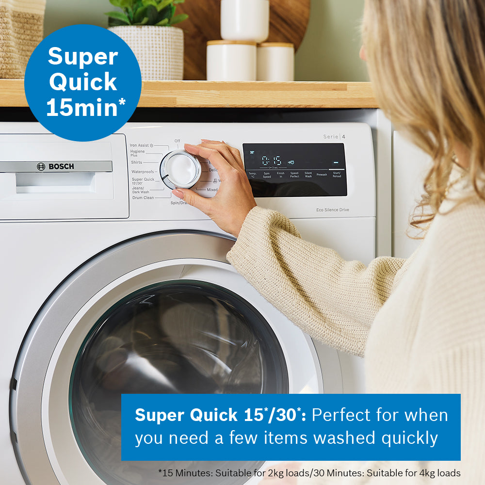 Bosch Series 4 9KG 1400RPM Washing Machine - White | WAN28259GB from Bosch - DID Electrical