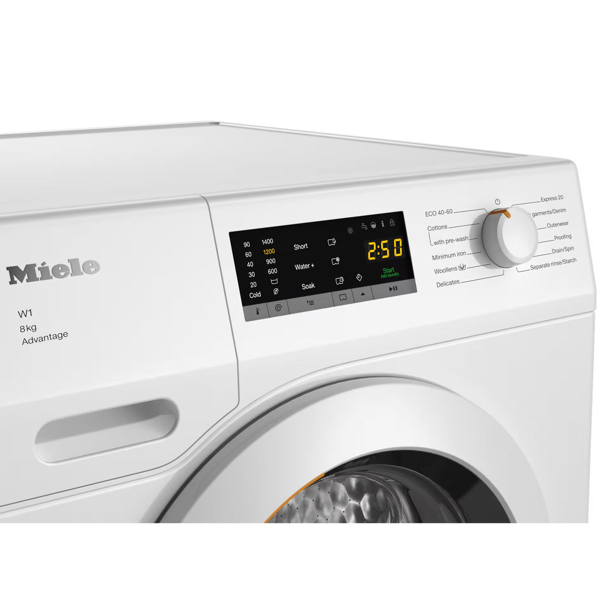 Miele Advantage 8KG 1400RPM Freestanding Washing Machine - Lotus White | WCA132 from Miele - DID Electrical