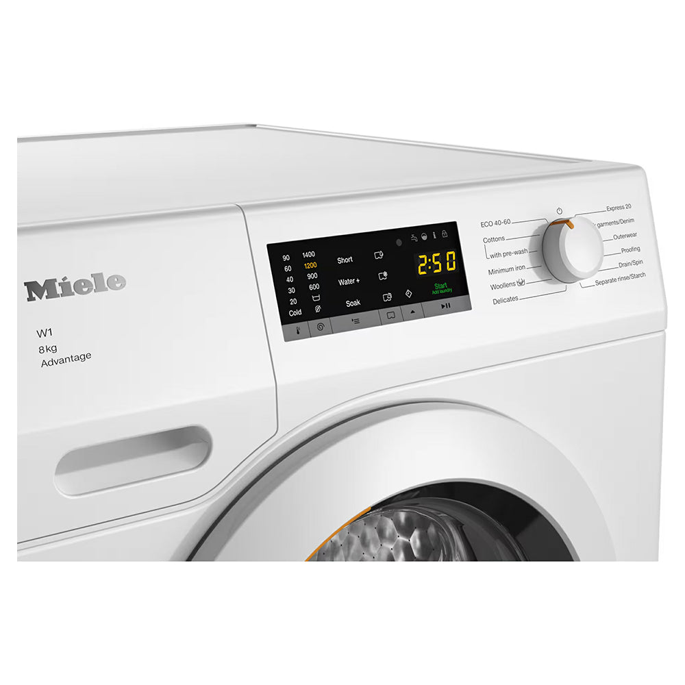 Miele Advantage 8KG 1400RPM Freestanding Washing Machine - Lotus White | WCA132 from Miele - DID Electrical