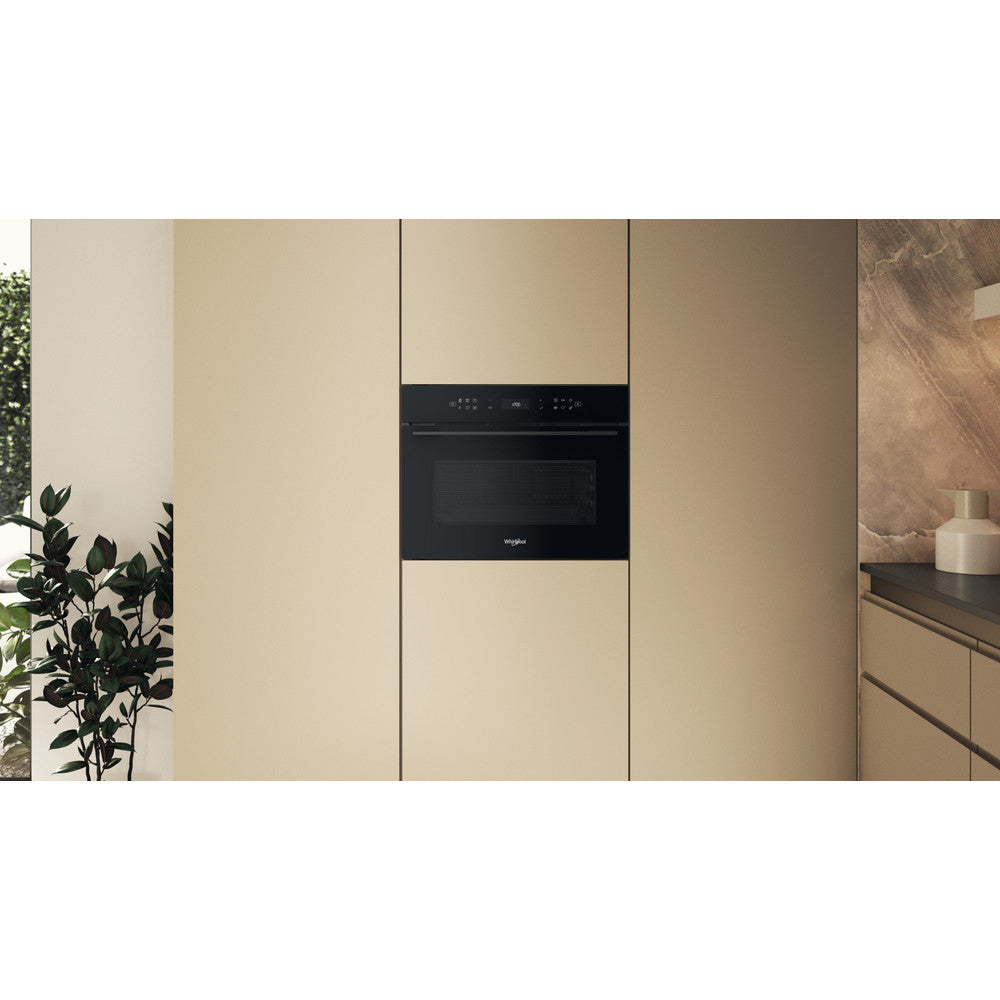 Whirlpool Collection W7 53L Built-In Microwave Oven with Grill - Black | WCW7O7HTSBUK from Whirlpool - DID Electrical