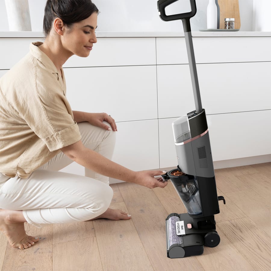 Shark HydroVac 500ml Cordless Hard Floor Vacuum Cleaner - Charcoal Grey | WD210UK from Shark - DID Electrical