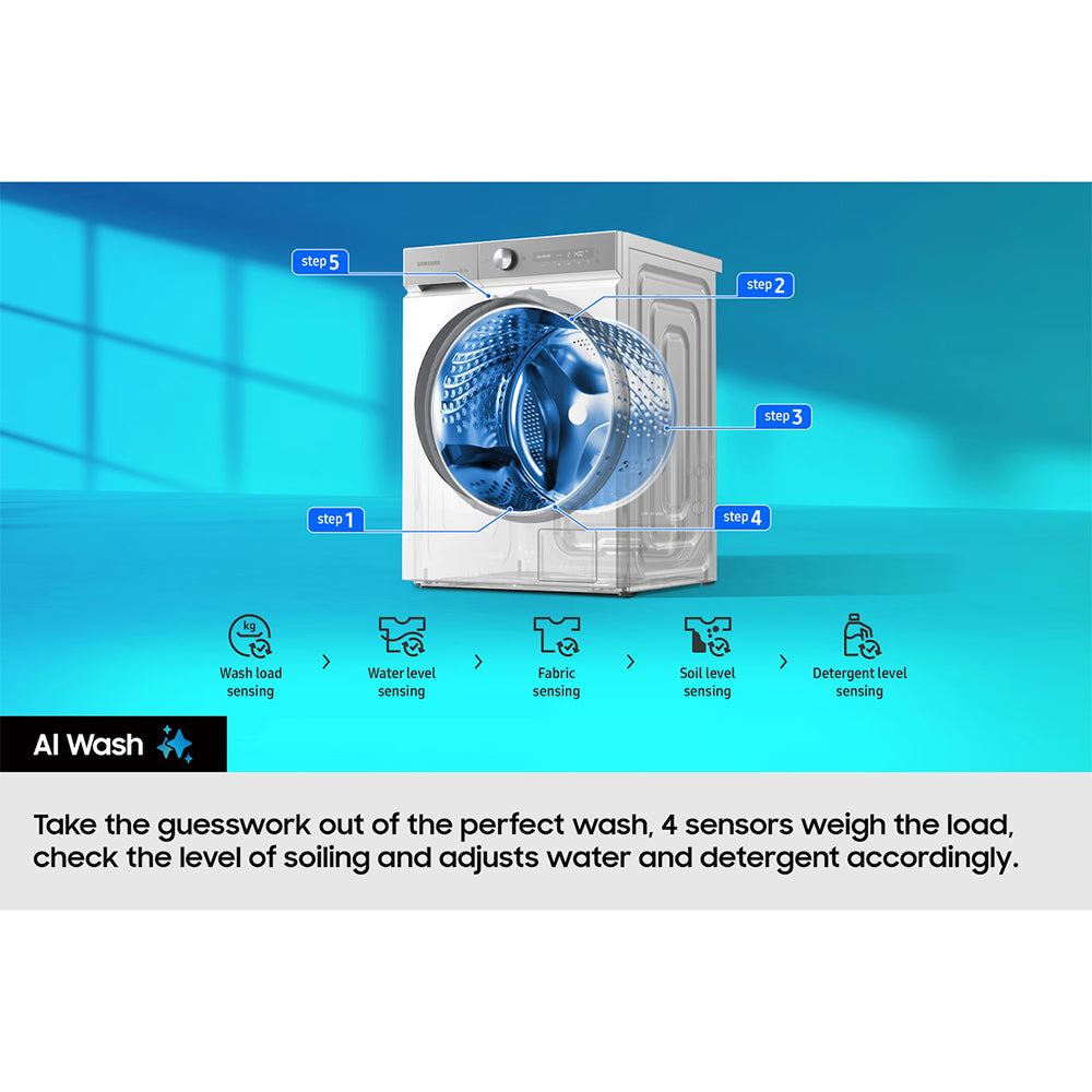 Samsung Series 5 9KG/5KG 1400RPM Freestanding Washer Dryer - Black | WD90DG5G34BBEU from Samsung - DID Electrical