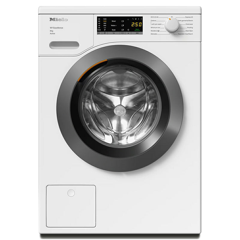 Miele W1 Active 8KG 1400RPM Freestanding Washing Machine - Lotus White | WEA 125 from Miele - DID Electrical