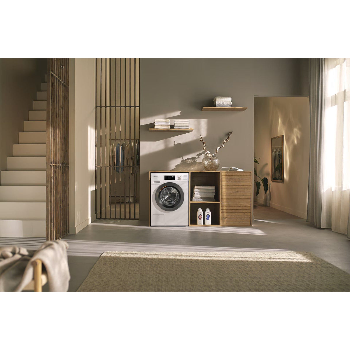 Miele W1 PWash 8KG 1400RPM Freestanding Washing Machine - Lotus White | WEB365WCS from Miele - DID Electrical