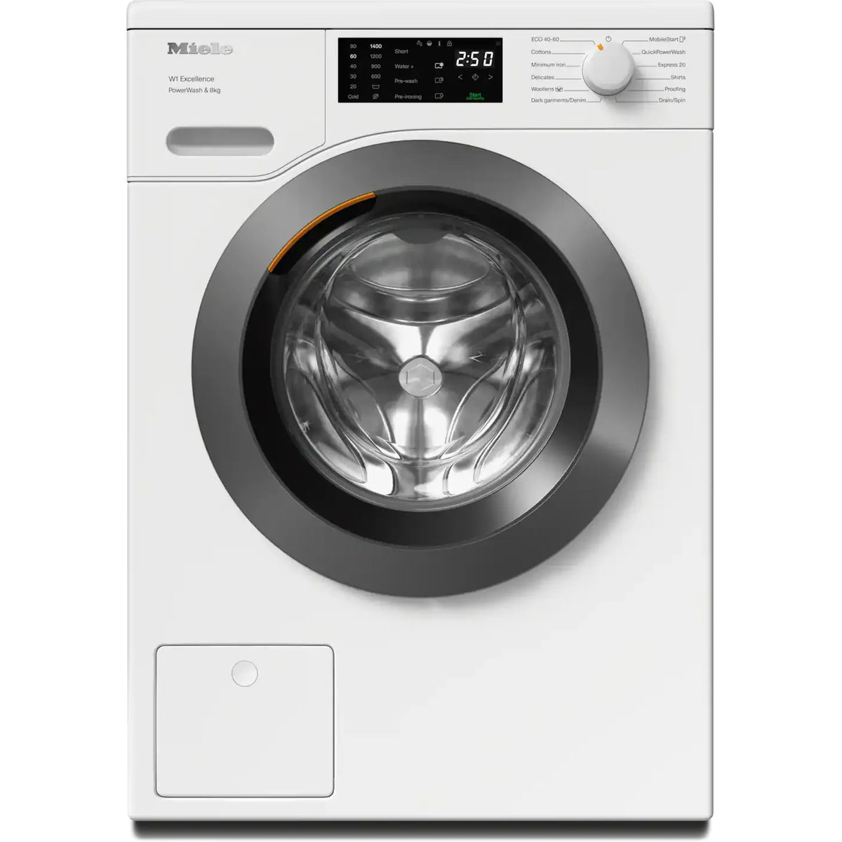 Miele W1 PWash 8KG 1400RPM Freestanding Washing Machine - Lotus White | WEB365WCS from Miele - DID Electrical