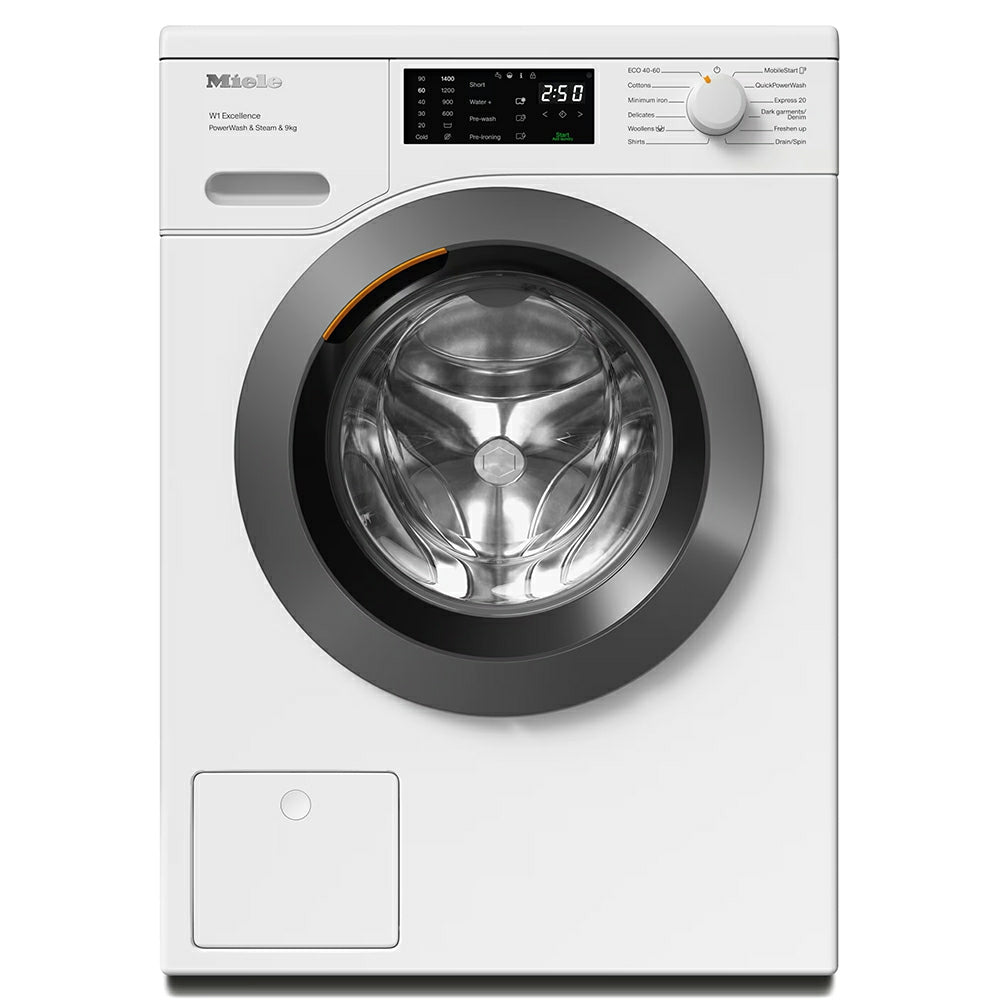 Miele W1 PWash & Steam 9KG 1400RPM Freestanding Washing Machine - Lotus White | WED 385 from Miele - DID Electrical