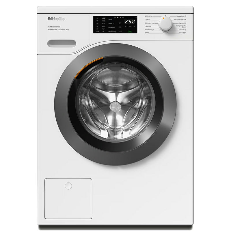 Miele W1 PWash & Steam 9KG 1400RPM Freestanding Washing Machine - Lotus White | WED 385 from Miele - DID Electrical