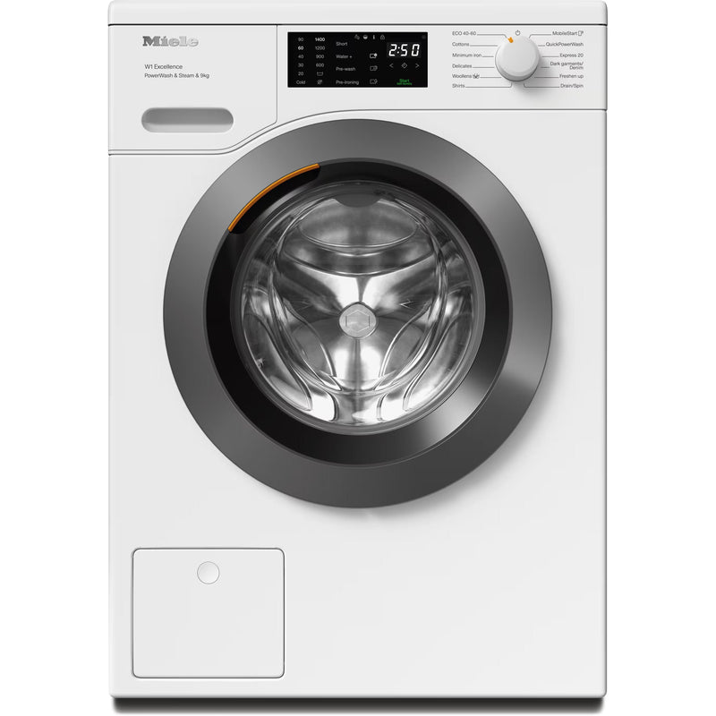 Miele W1 PWash & Steam 9KG 1400RPM Freestanding Washing Machine - Lotus White | WED 385 from Miele - DID Electrical