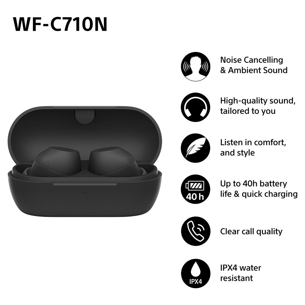 Sony Truly Wireless Noise Cancelling Earbuds - Glass Blue | WFC710NBCE7 from Sony - DID Electrical