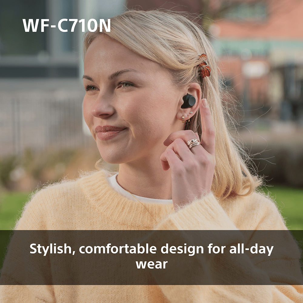 Sony Truly Wireless Noise Cancelling Earbuds - Glass Blue | WFC710NBCE7 from Sony - DID Electrical