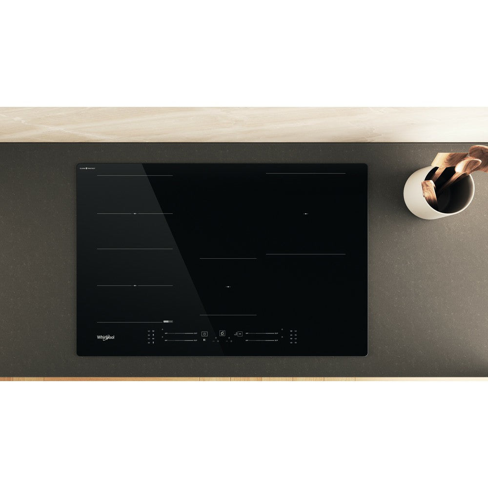 Whirlpool 77CM 4 Zones Built-In Induction Hob with CleanProtect - Black | WF S1577 CPNE from Whirlpool - DID Electrical