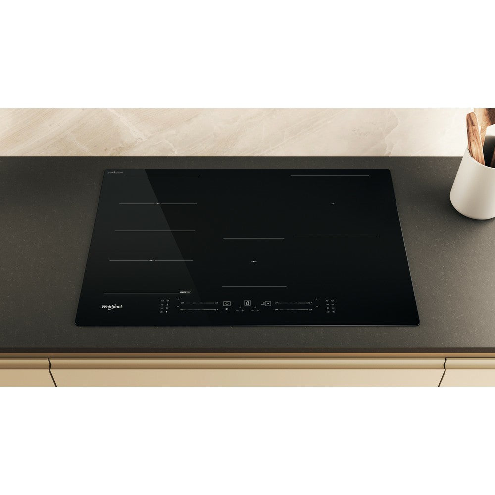 Whirlpool 77CM 4 Zones Built-In Induction Hob with CleanProtect - Black | WF S1577 CPNE from Whirlpool - DID Electrical