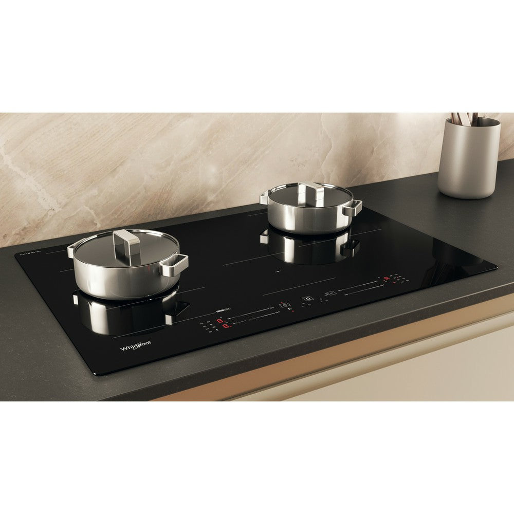Whirlpool 77CM 4 Zones Built-In Induction Hob with CleanProtect - Black | WF S1577 CPNE from Whirlpool - DID Electrical