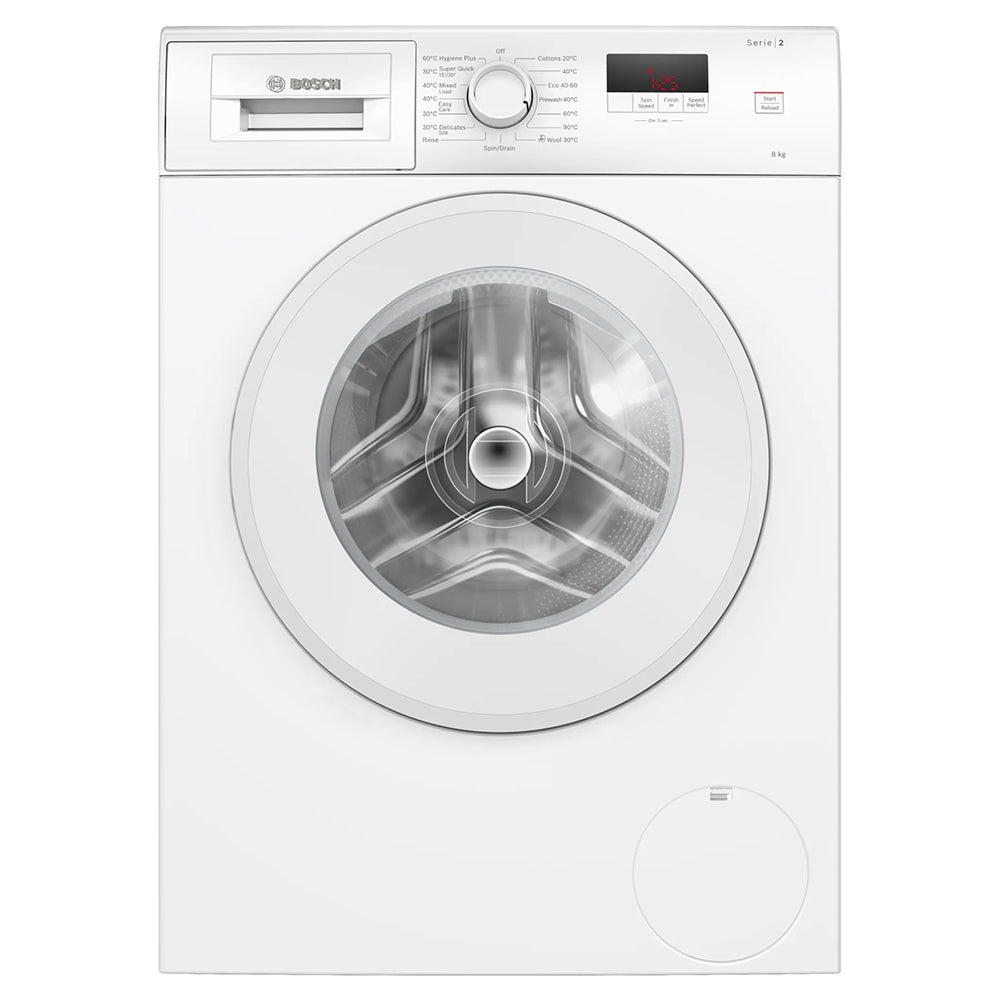 Bosch Series 2 8KG Freestanding 1400 RPM Washing Machine - White | WGE03408GB from Bosch - DID Electrical ()