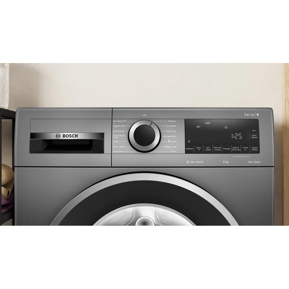 Bosch Series 6 9KG 1400RPM Freestanding Washing machine - Graphite | WGG244ZCGB from Bosch - DID Electrical