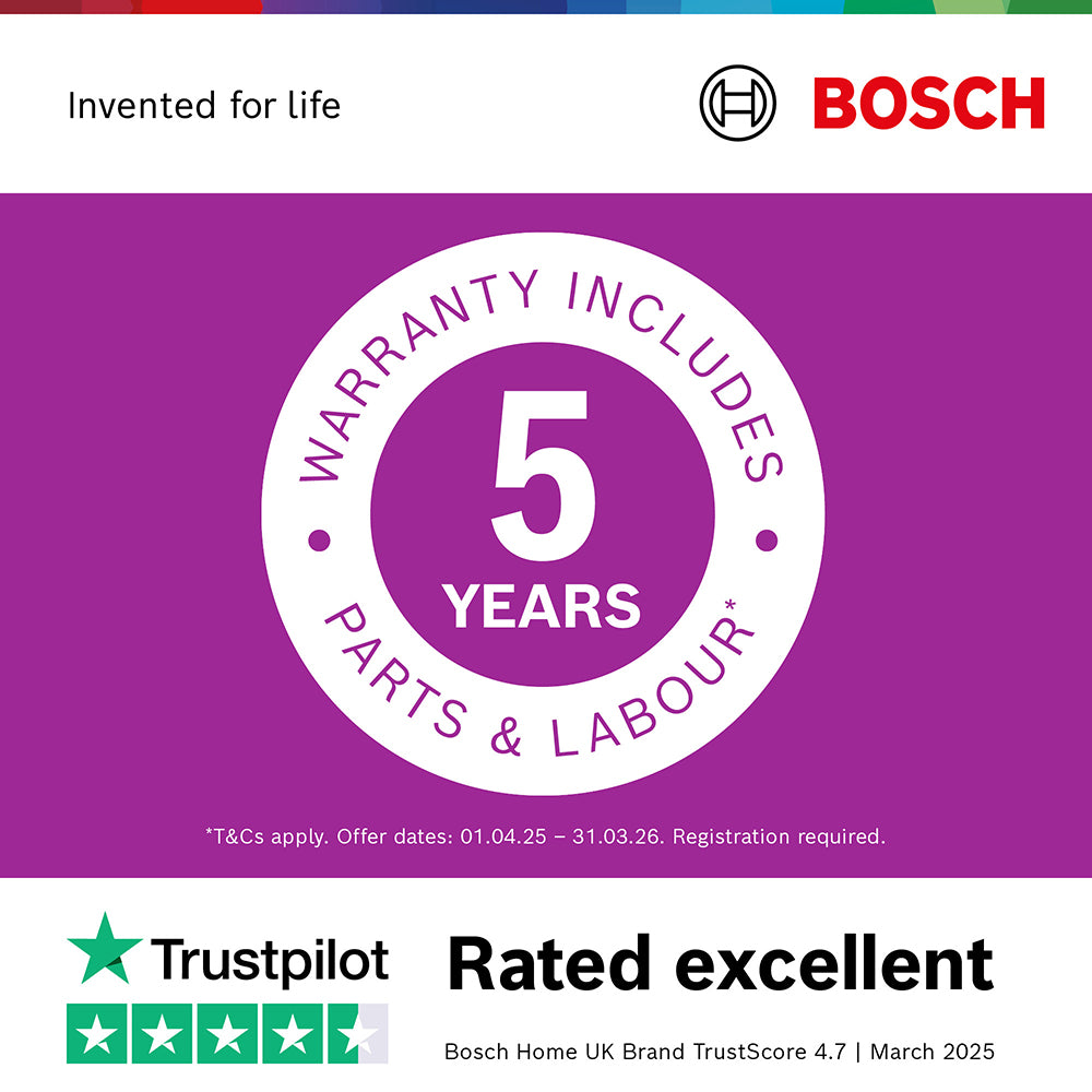 Bosch Series 6 10KG 1400RPM Freestanding Washing Machine - White | WGG254F1GB from Bosch - DID Electrical