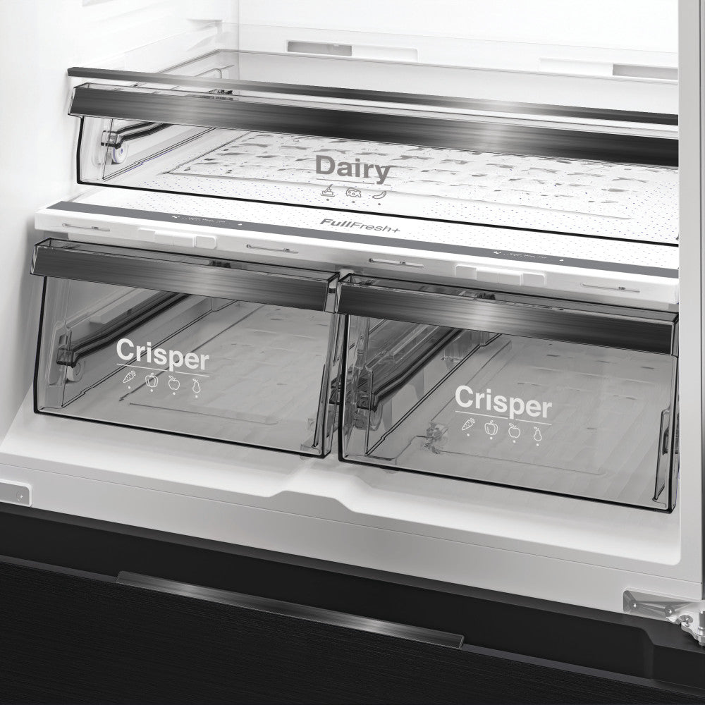 Whirlpool 510L Freestanding American Fridge Freezer - Black &amp; Inox | WHG26513XK4UK from Whirlpool - DID Electrical