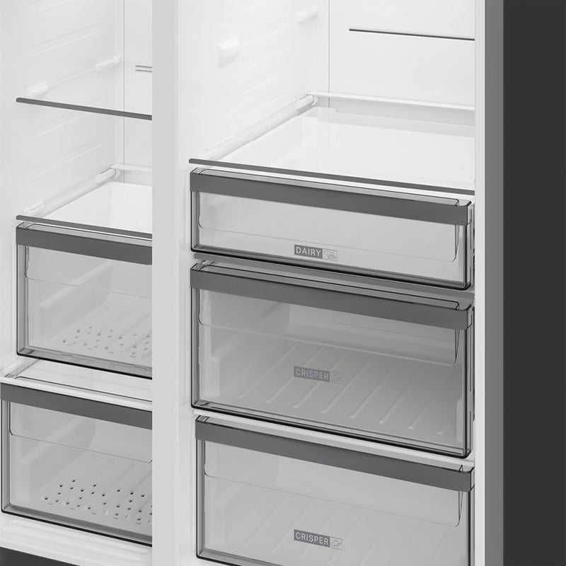 Whirlpool 571L Freestanding American Style Fridge Freezer - Inox | WHG26574WXK5UK from Whirlpool - DID Electrical