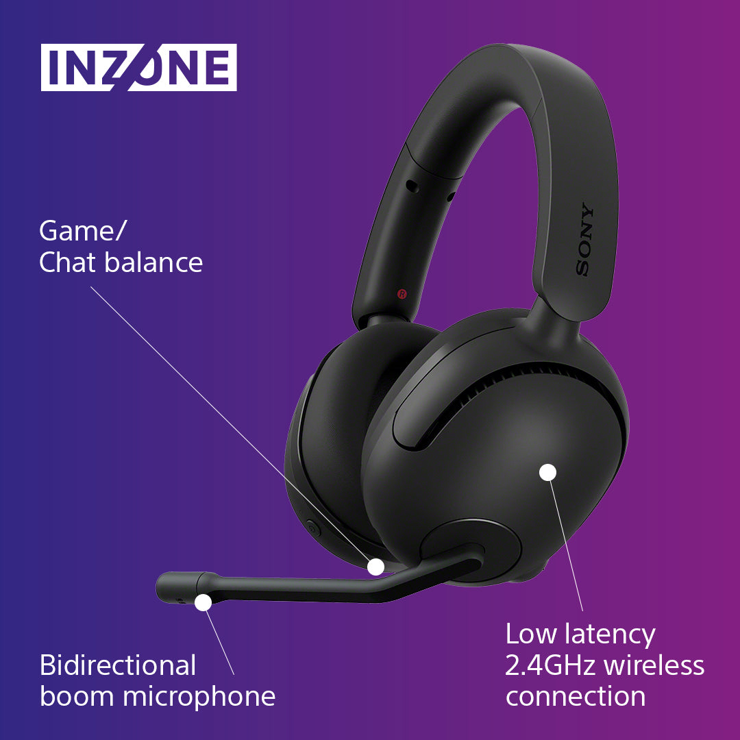 Sony INZONE H5 Over-Ear Wireless Gaming Headset - Black | WHG500BCE7