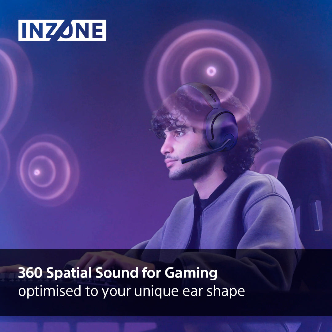 Sony INZONE H5 Over-Ear Wireless Gaming Headset - Black | WHG500BCE7