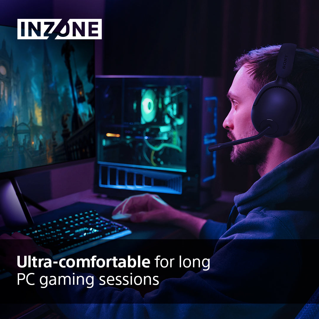 Sony INZONE H5 Over-Ear Wireless Gaming Headset - Black | WHG500BCE7