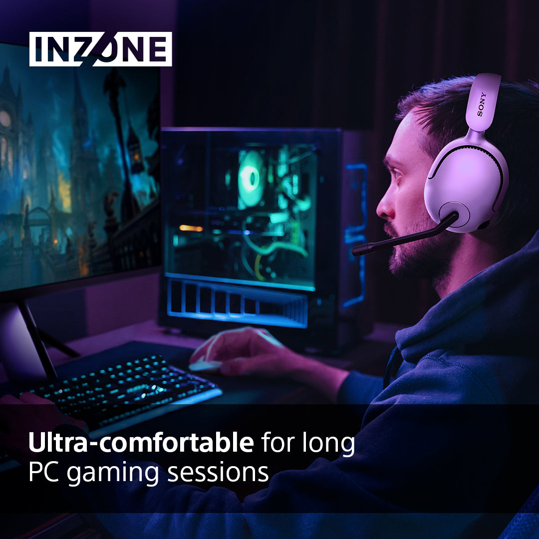 Sony INZONE H5 Over-Ear Wireless Gaming Headset - White | WHG500WCE7