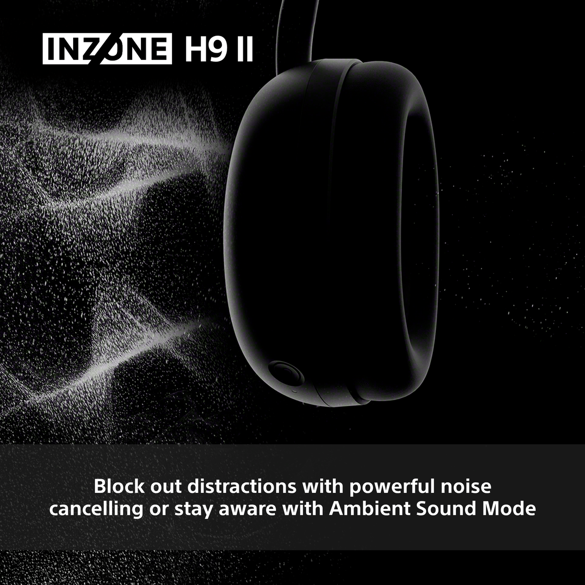 Sony INZONE H9 II Over-Ear Wireless Noise Cancelling Gaming Headset - Black | WHG910NBCE7