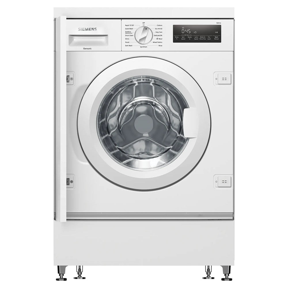 Siemens iQ700 8KG Built-In Washing Machine - White | WI14W502GB from Siemens - DID Electrical