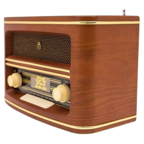 GPO DAB+/FM Winchester Retro Radio - Brown | WINCHESTER from GPO - DID Electrical
