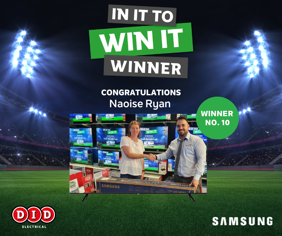 In it to Win it Winner Congratulations Naoise Ryan 