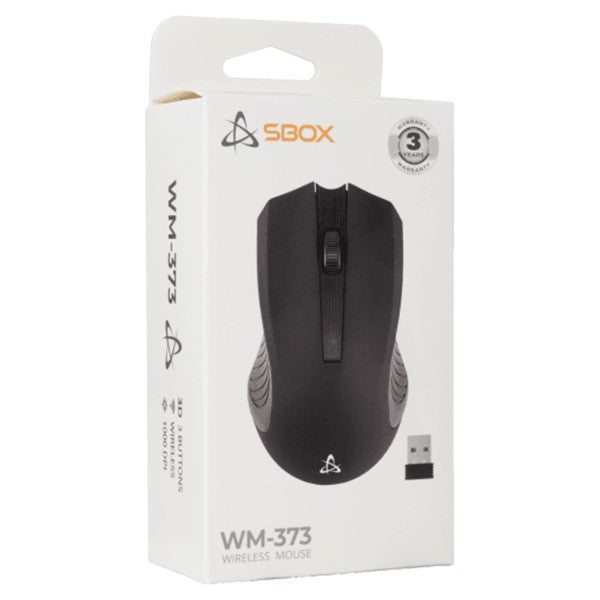Sbox 3D Optical Wireless Mouse - Black | WM-373B from Sbox - DID Electrical