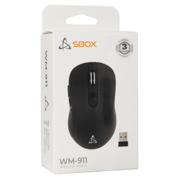 Sbox Wireless Mouse - Black | WM-911B from Sbox - DID Electrical