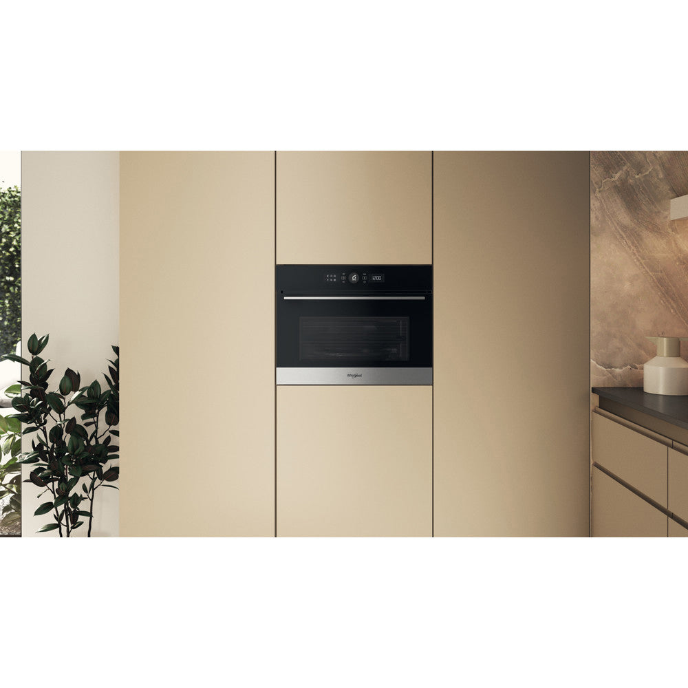 Whirlpool 40L Built-In Combi Microwave Oven - Inox | WMW57DHMXUK from Whirlpool - DID Electrical